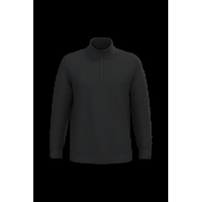 Sudadera Cremallera Algodón Black Xs
