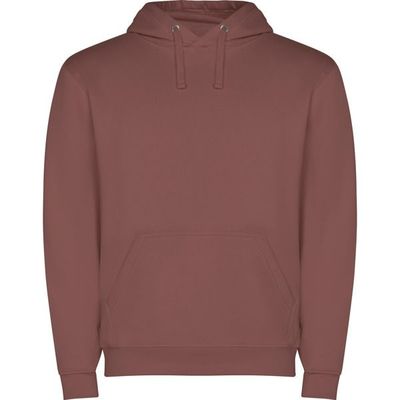 Sudadera capucha con bolsillo Rojo Pálido L