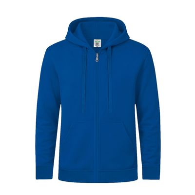 Sudadera Capucha y Cremallera Azul M