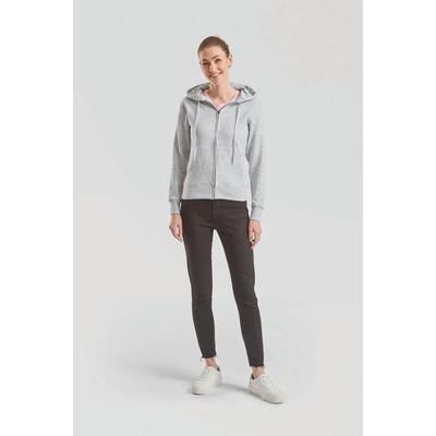 Sudadera cremallera y capucha mujer