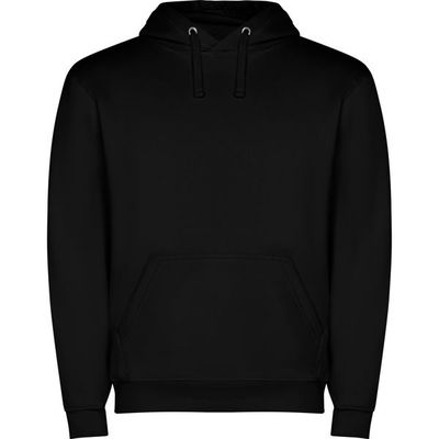 Sudadera capucha con bolsillo Negro 3/4