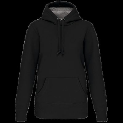 Sudadera capucha algodón Unisex Black Xs