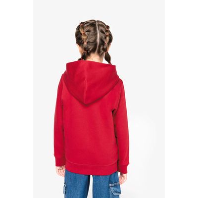Sudadera infantil con capucha y cremallera