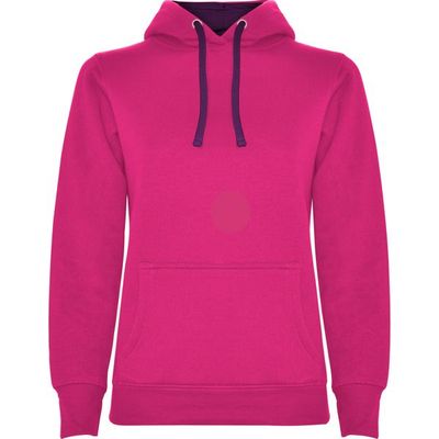 Sudadera Entallada Mujer con Capucha Roseton/Purpura S