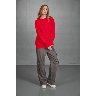 Sudadera algodón cuello redondo
