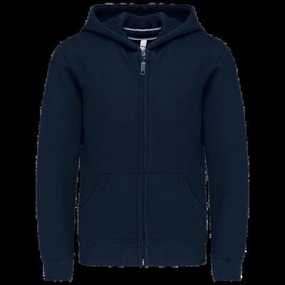 Sudadera infantil con cremallera y capucha Navy 10/12 Ans