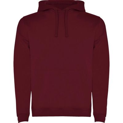 Sudadera con Capucha y Bolsillo Canguro Granate L