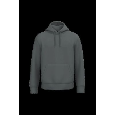 Sudadera algodón orgánico con capucha Iron Grey Xxl