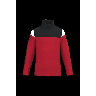 Sudadera infantil 1/4 cremallera Sporty Red / Black 8/10 Ans