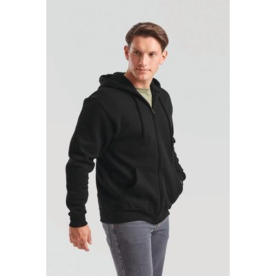 Sudadera básica con cremallera y capucha