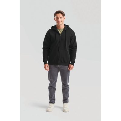 Sudadera básica con cremallera y capucha