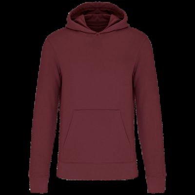 Sudadera capucha algodón orgánico niños Wine 4/6 Ans