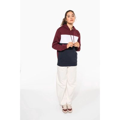 Sudadera tricolor unisex