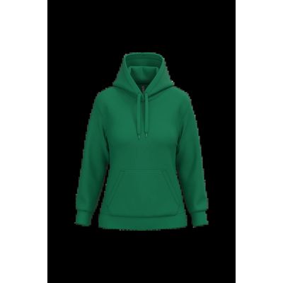 Sudadera de mujer con capucha y bolsillos Kelly Green Xl