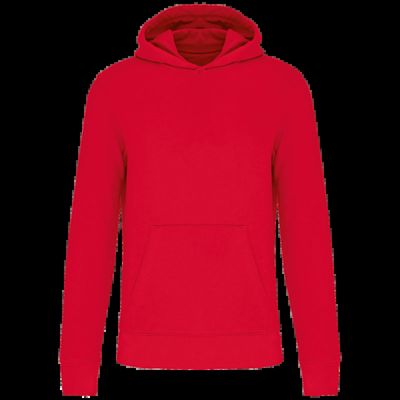 Sudadera capucha algodón orgánico niños Red 4/6 Ans