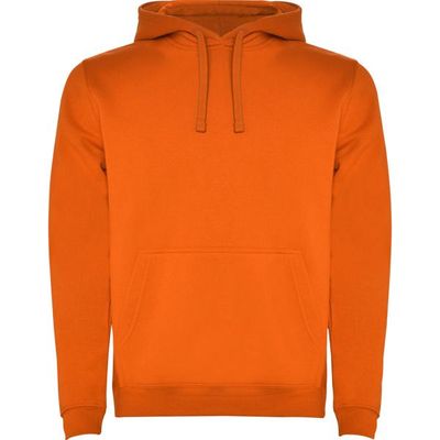 Sudadera con Capucha y Bolsillo Canguro Naranja S
