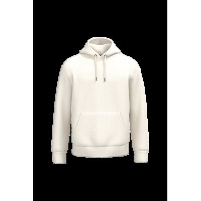 Sudadera algodón orgánico con capucha Ivory M