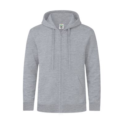 Sudadera Capucha y Cremallera Gri Xxxl