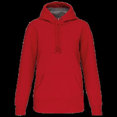 Sudadera capucha algodón Unisex Red Xl