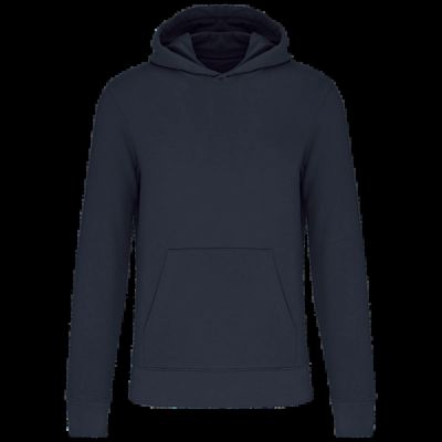 Sudadera capucha algodón orgánico niños Navy 12/14 Ans