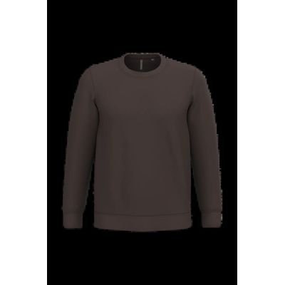 Sudadera algodón poliéster cuello redondo Chocolate M