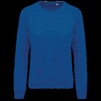 Sudadera algodón orgánico cuello redondo Ocean Blue Heather S