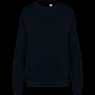 Sudadera oversize algodón orgánico Unisex Washed Black Xs