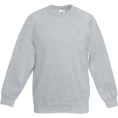Sudadera Color manga raglán niños Heather Grey 9/11 Ans