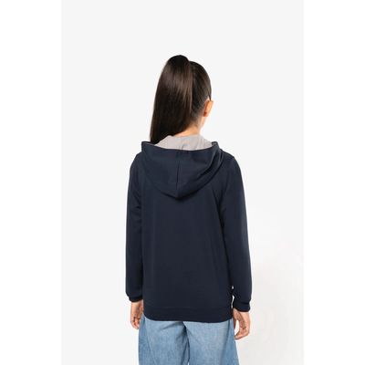 Sudadera con capucha y cremallera para niños