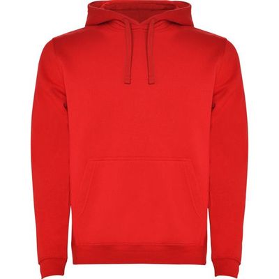 Sudadera con Capucha y Bolsillo Canguro Rojo Xs