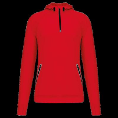 Sudadera sport con capucha unisex Red Xs