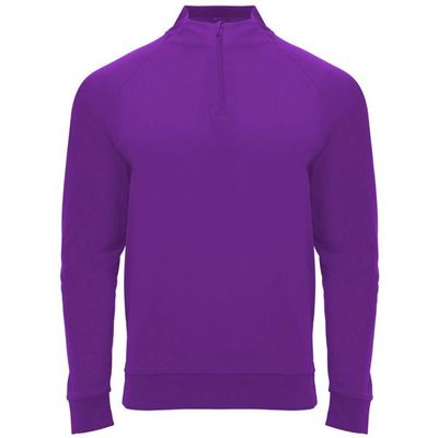Sudadera cuello con media cremallera Morado 3Xl