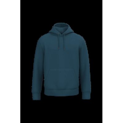 Sudadera algodón orgánico con capucha Peacock Blue Xs