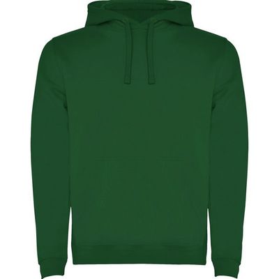 Sudadera con Capucha y Bolsillo Canguro Verde Botella Xs