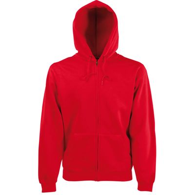Sudadera capucha hombre con cremallera Red Xxl