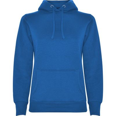 Sudadera Entallada Mujer con Capucha Royal L