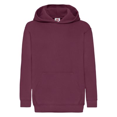 Sudadera clásica capucha niños Burgundy 12/13 Ans