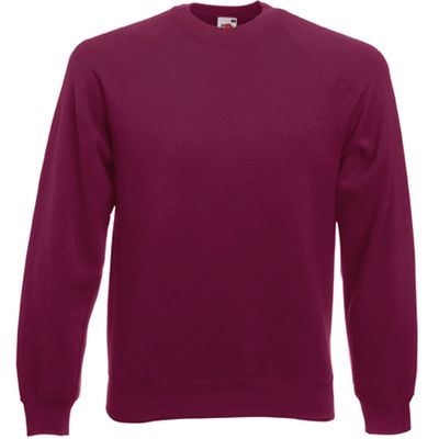 Sudadera manga raglán Burgundy L