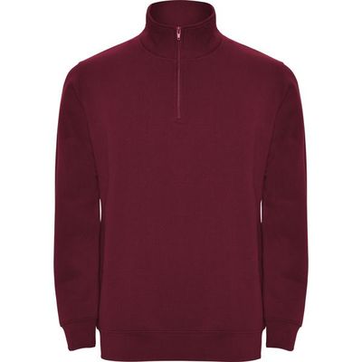 Sudadera Felpa Cuello Alto Granate S