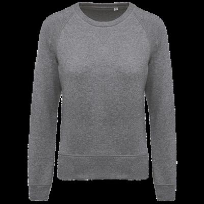 Sudadera algodón orgánico cuello redondo Grey Heather M