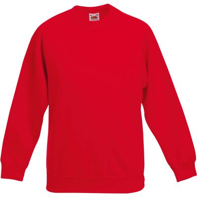 Sudadera Color manga raglán niños Red 5/6 Ans