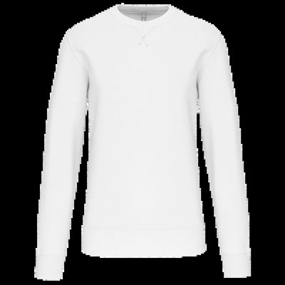 Sudadera Unisex color liso White Xxl