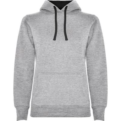 Sudadera Entallada Mujer con Capucha Gris Vigore/Negro M