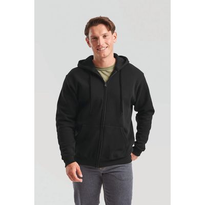 Sudadera básica con cremallera y capucha