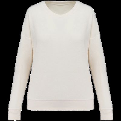 Sudadera ecorresponsable mujer Ivory S