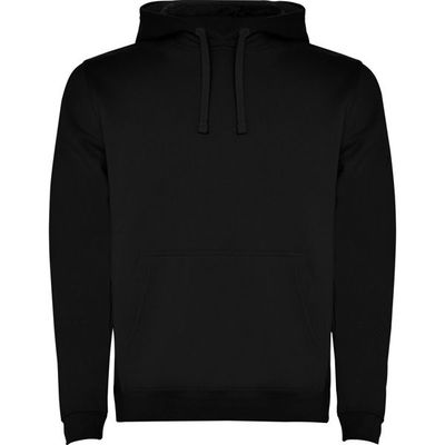 Sudadera con Capucha y Bolsillo Canguro Negro M