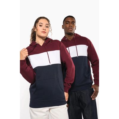 Sudadera tricolor unisex