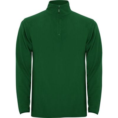 Sudadera Micropolar y Cuello Cremallera Verde Botella Xl