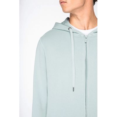 Sudadera organic con cremallera y capucha