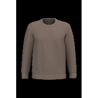 Sudadera algodón poliéster cuello redondo Moka Brown Xxl